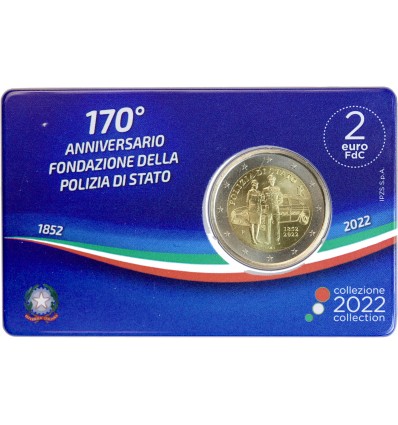 2 Euros Italie 2022 - Police Coincard