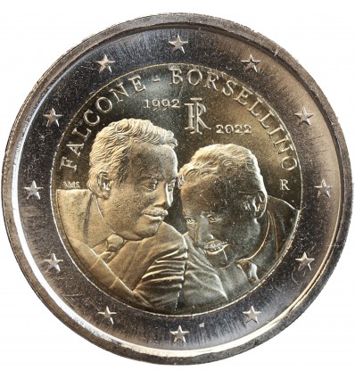 2 Euros Italie 2022 - Juges Falcone et Borsellino