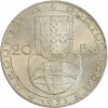 20 Escudos Portugal Argent