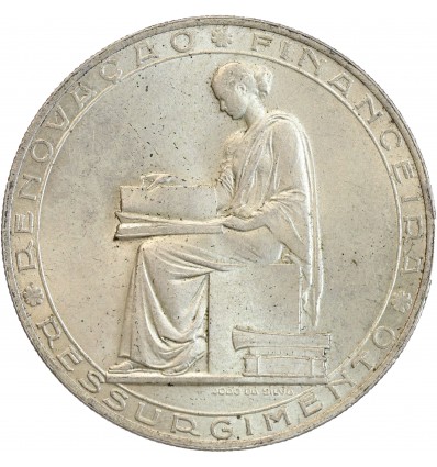 Pièce de 20 escudos en argent 835‰ qui commémore les 25 ans de la réforme financière.