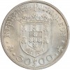 50 Escudos Portugal Argent