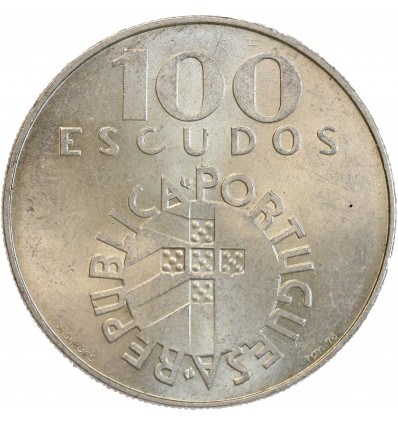 100 Escudos Portugal Argent