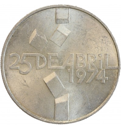 100 Escudos Révolution des Oeillets - Portugal Argent