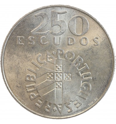 250 Escudos Portugal Argent