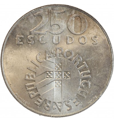 250 Escudos Portugal Argent