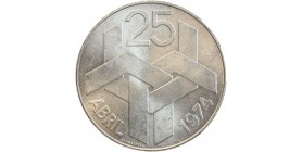 250 Escudos Révolution des Oeillets- Portugal Argent