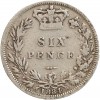 6 Pence Victoria - Grande Bretagne Argent