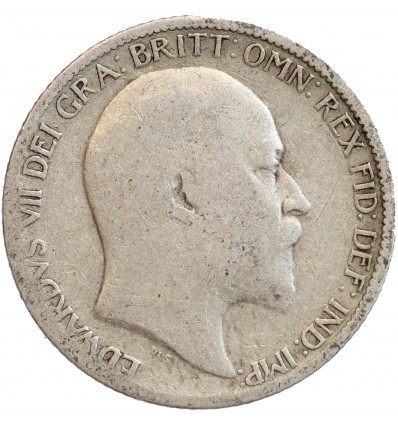 6 Pence Edouard VII - Grande Bretagne Argent