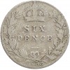 6 Pence Edouard VII - Grande Bretagne Argent