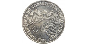 1000 Escudos Présidence de l'Union Européenne - Portugal Argent