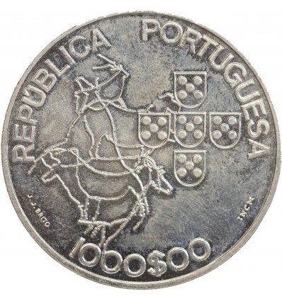 1000 Escudos Portugal Argent