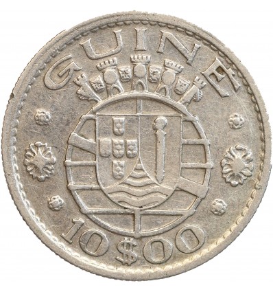 10 Escudos - Guinée Bissau - Colonie Portugaise Argent