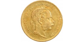 8 Forints - 20 Francs François Joseph Ier - Hongrie