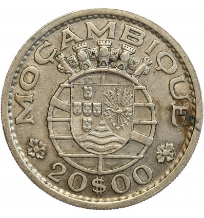 20 Escudos - Mozambique Argent - Colonie Portugaise