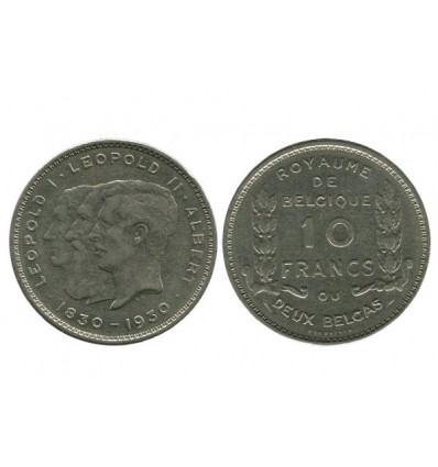 10 Francs Leopold Ier - Leopold II et Albert Ier Légende Françai Belgique