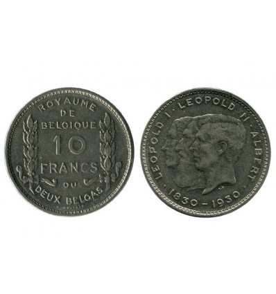 10 Francs Leopold Ier - Leopold II et Albert Ier Légende Françai Belgique