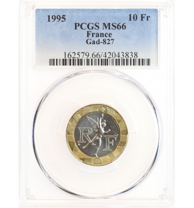 10 Francs Génie de la Bastille - PCGS MS66