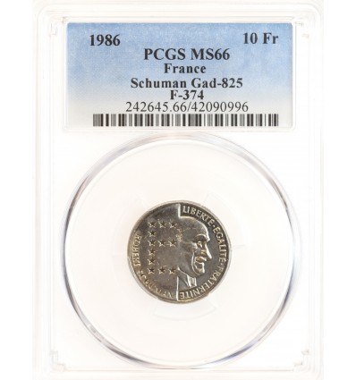 10 Francs Schuman - PCGS MS66