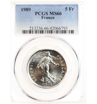 5 Francs Semeuse Nickel - PCGS MS66