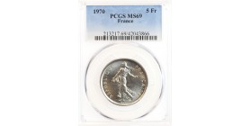 5 Francs Semeuse Nickel - PCGS MS69