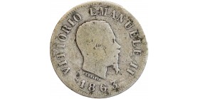 50 Centimes Victor Emmanuel II - Italie Argent