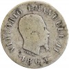 50 Centimes Victor Emmanuel II - Italie Argent Italie Réunifiée