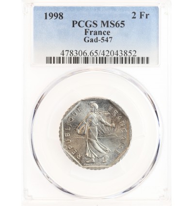 2 Francs Semeuse Nickel - PCGS MS65