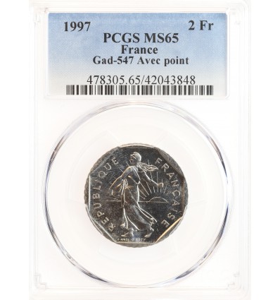 2 Francs Semeuse Nickel Avec Point - PCGS MS65