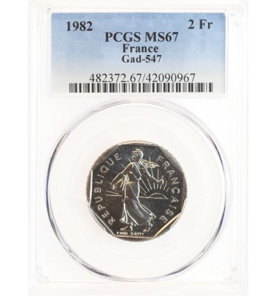 2 Francs Semeuse Nickel - PCGS MS67