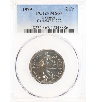2 Francs Semeuse Nickel - PCGS MS67