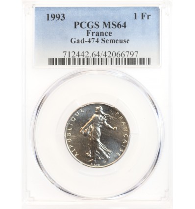 1 Franc Semeuse Nickel - PCGS MS64