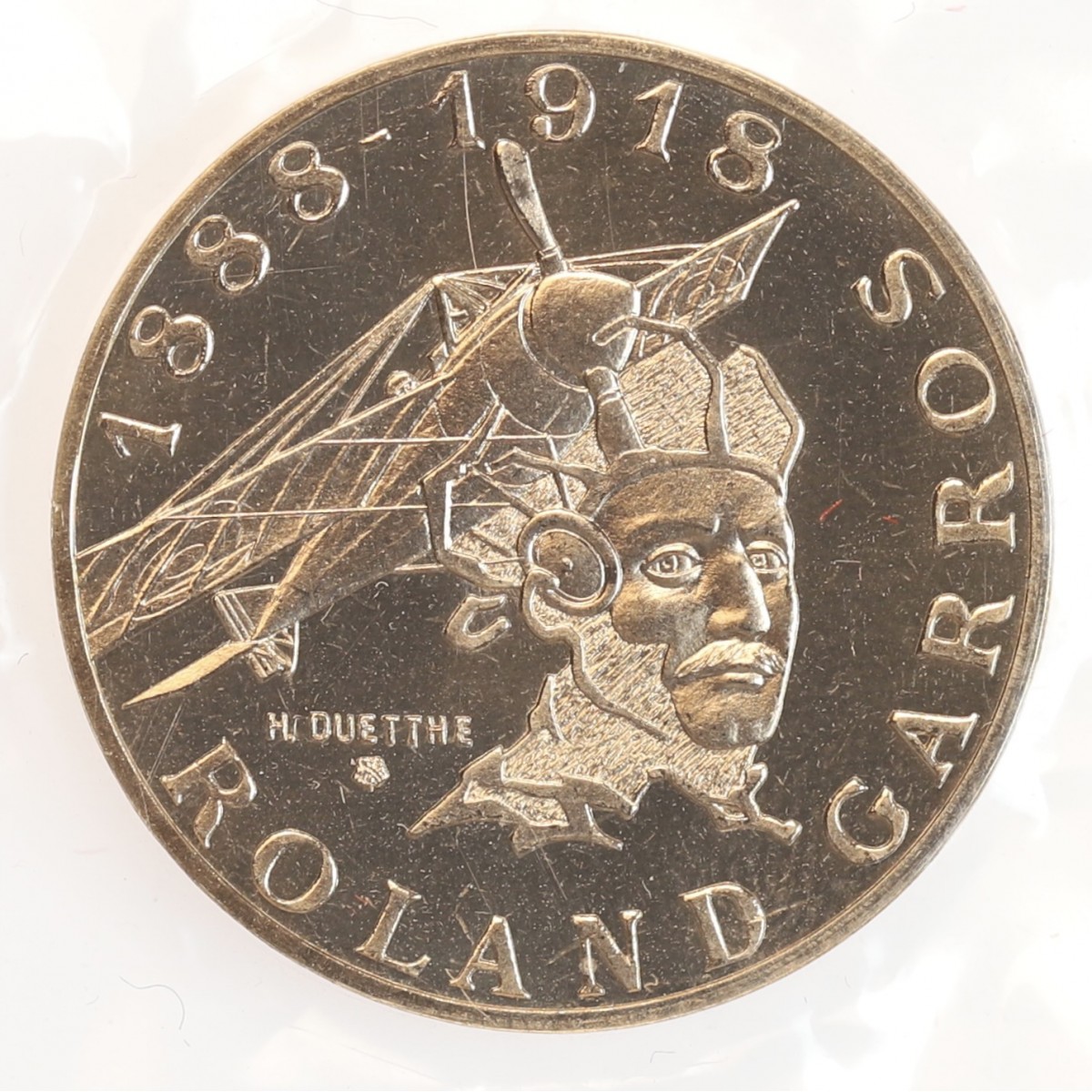 Valeur Pièce 10 Francs 1988 Roland Garros 10 Francs Roland Garros Essai Monnaies Argent et Bronze