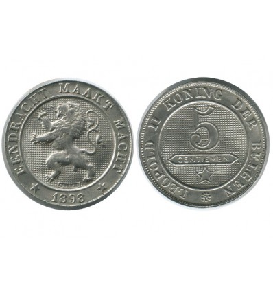 5 Centimes  Légende Flamande Belgique