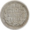 10 Cents Wilhelmine - Pays-Bas Argent