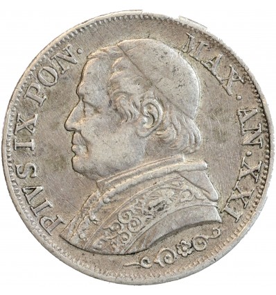 1 Lire Buste Large Pie IX - Vatican Argent