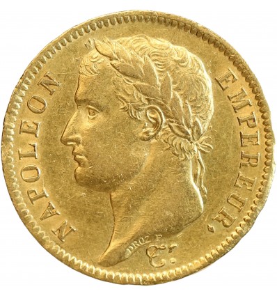 40 Francs Napoléon Ier Tête Laurée Revers Empire