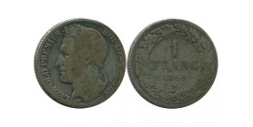 1 Franc Leopold Ier Belgique Argent