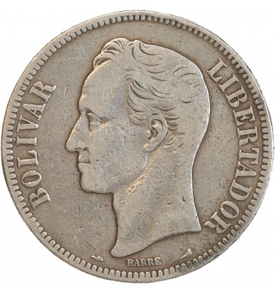 5 Bolivars - Venezuela Argent