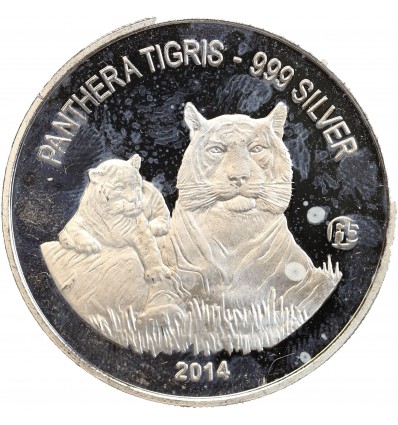1000 Kip Les Tigres - Laos Argent