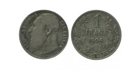 1 Franc Leopold II Légende Flamande Belgique Argent