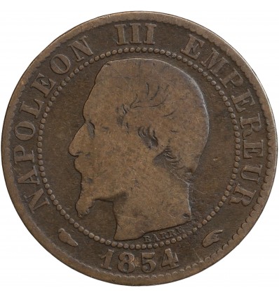 5 Centimes Napoléon III Tête Nue