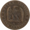 5 Centimes Napoléon III Tête Nue