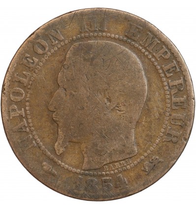 5 Centimes Napoléon III Tête Nue