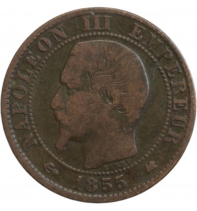 5 Centimes Napoléon III Tête Nue