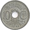 10 Centimes Gouvernement Provisoire Petit module