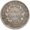 1/2 Franc Napoléon I Tête Laurée Revers Empire