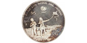 5 Pesos Mexique Argent