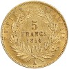 5 Francs Napoléon III Petit Module Tranche Cannelée