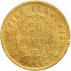 20 Francs Napoléon Ier Tête Laurée Revers Empire