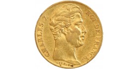 20 Francs Charles X Matrice du Revers à Quatre Feuilles et Demie